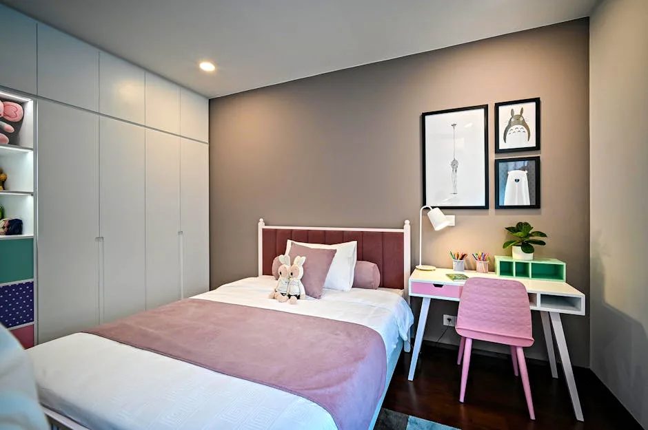Modern kids room interior